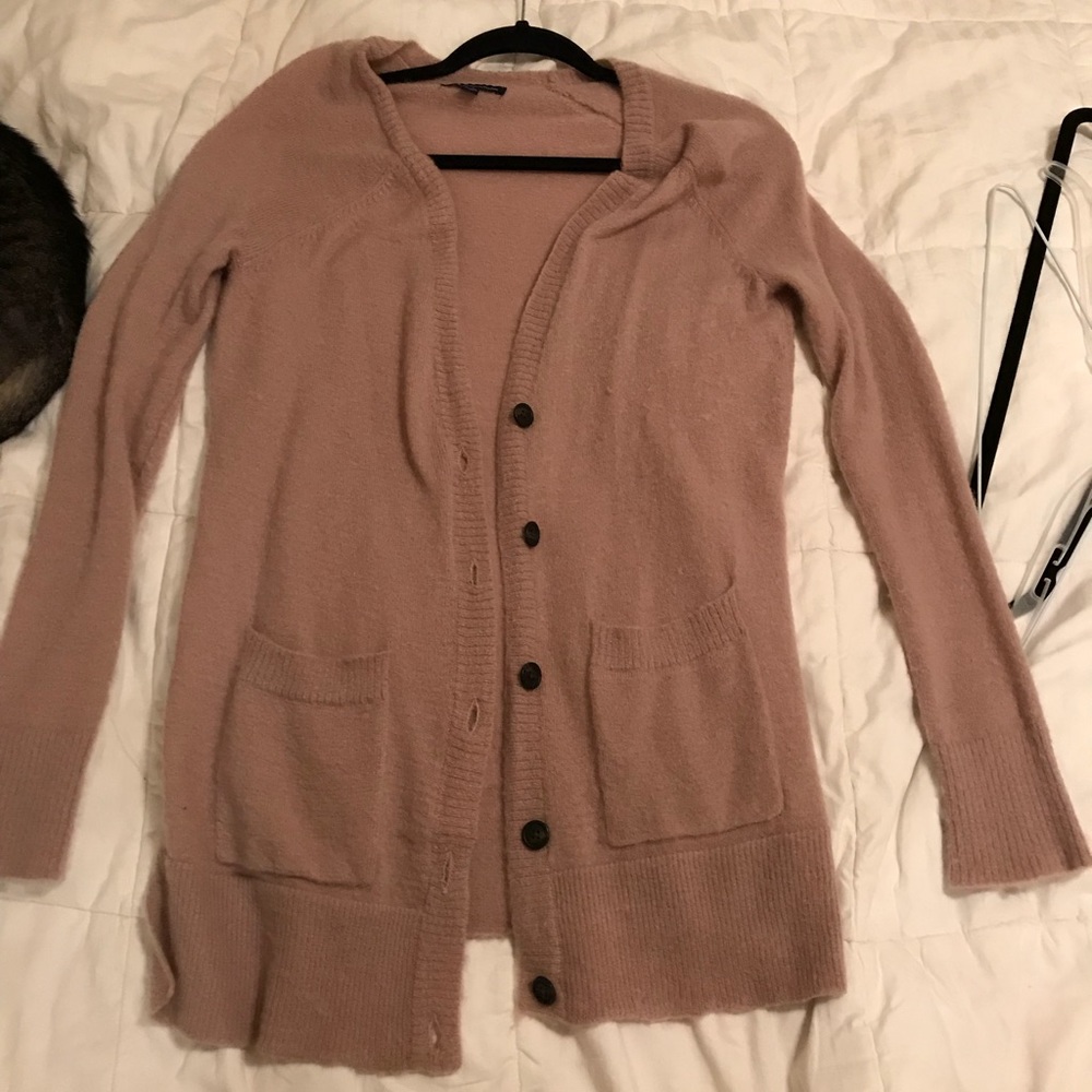 Blush mid length cardigan American Eagle